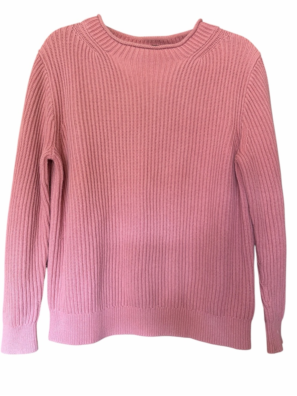 J Crew Balloon-Sleeve Knit Pullover Sweater Crewneck Pink